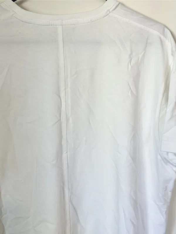 NWT *FLAWED* Madewell White Cotton Relaxed Oversized Tee - Size: Medium - Image 7