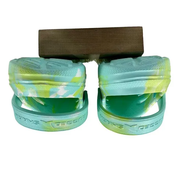 Rugged Shark Tie-die Green EVA Clogs Women’s Size 8 - Image 6