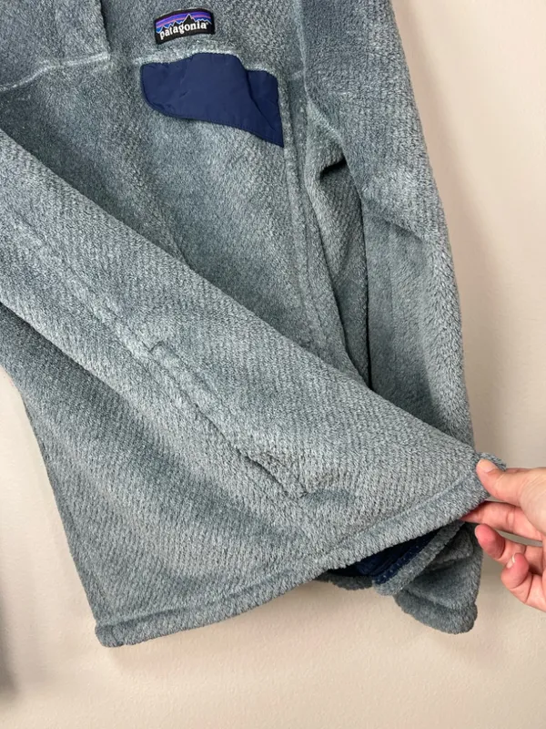Patagonia Re Tool Snap T Pullover Blue Fleece Polartec Pockets Outdoors Sz Large - Image 10