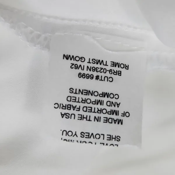 Show Me Your Mumu Rome Twist Gown Ivory Luxe Satin Extra‎ Large - Image 12