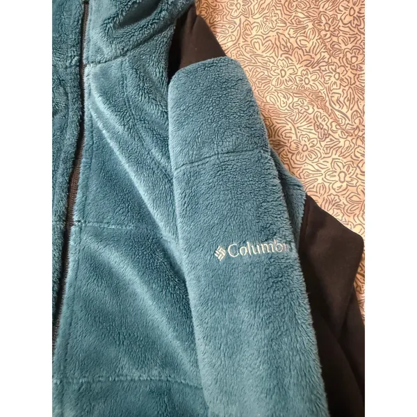 Columbia Size XL Omni Heat Full Zip Fleece‎ Blue Jacket Outdoors Winter Women - Image 6