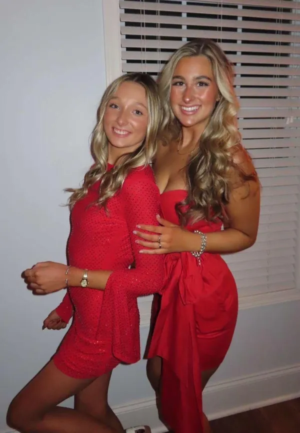 Red Long Sleeve Mini Dress Size XS - Image 3