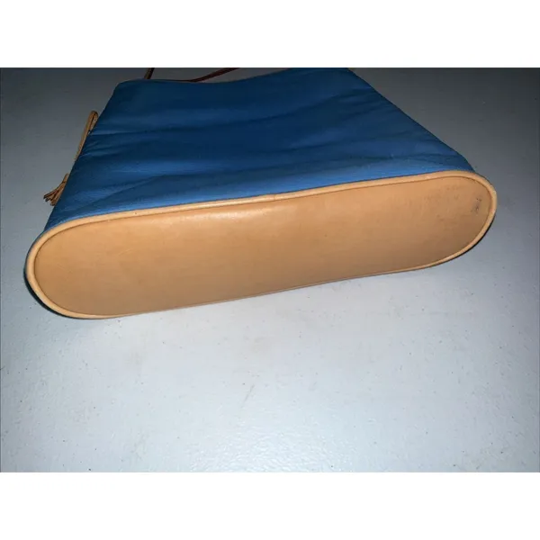 Ralph Lauren Shoulder bag Blue Fabric Tan‎ Leather Trims - Image 7
