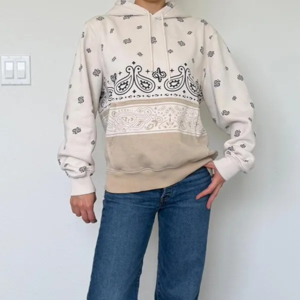 LCKR cream bandana hoodie Size - S Excellent condition - Image 4