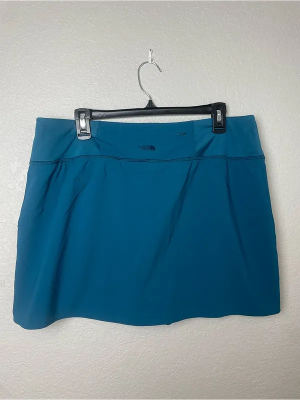The North Face Teal Mini Skort with Side Slit Size XL - Image 7