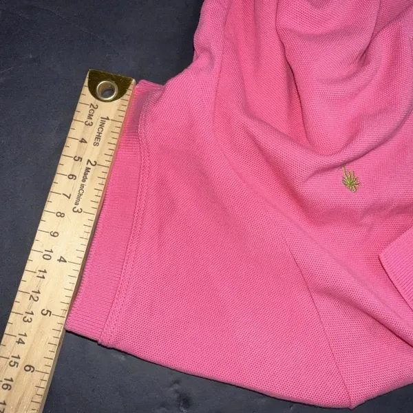 Lilly Pulitzer Preppy School Uniform Pink Pima Cotton Golf Polo‎ Shirt Small - Image 10