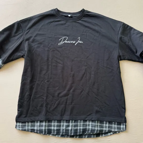 Dancers Inc. Layered Flannel Sweatshirt - Image 2