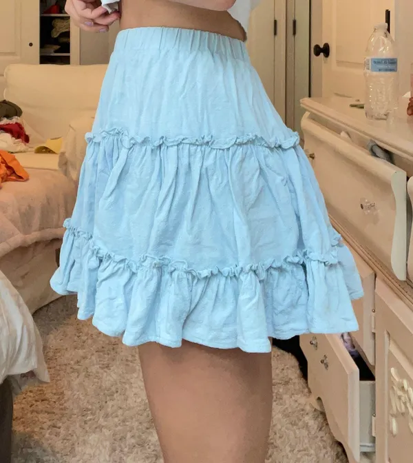 Princess Polly Blue Mini Skirt - Image 2