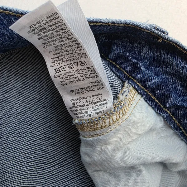 J. Crew 90s‎ Vintage Baggy Jeans Medium Wash Wide Leg Denim CL228 Womens 35 - Image 5