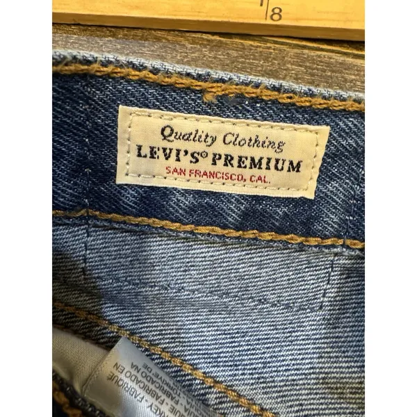 501® Original Fit Women's Jeans 90's Size 25 By 32 Medium Wash Premium Denim - Image 8