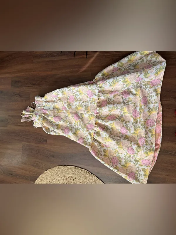 Nwt Petal & Pup Betina Bow Front Maxi Dress Multi Floral spring formal wedding - Image 11