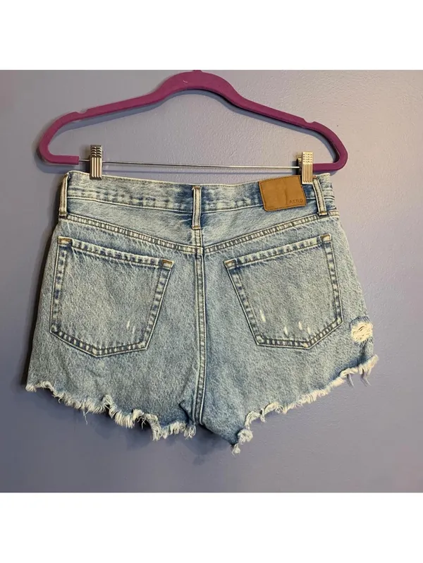 Aeropostale Distressed Boyfriend Denim Shorts - Size 6 - Image 2