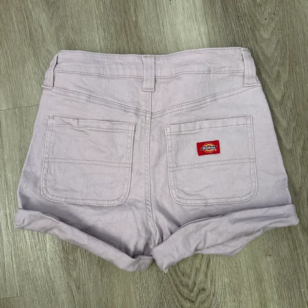 Dickies Shorts Lavender Purple High-Rise Cuffed Denim - Image 2