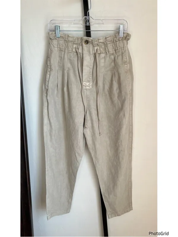 Free People Margate Paperbag Tapered Trouser Small - Image 2