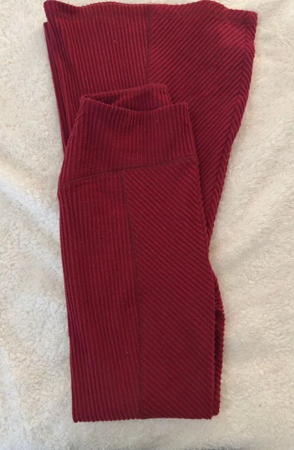 Maroon Flared Pants - Image 2