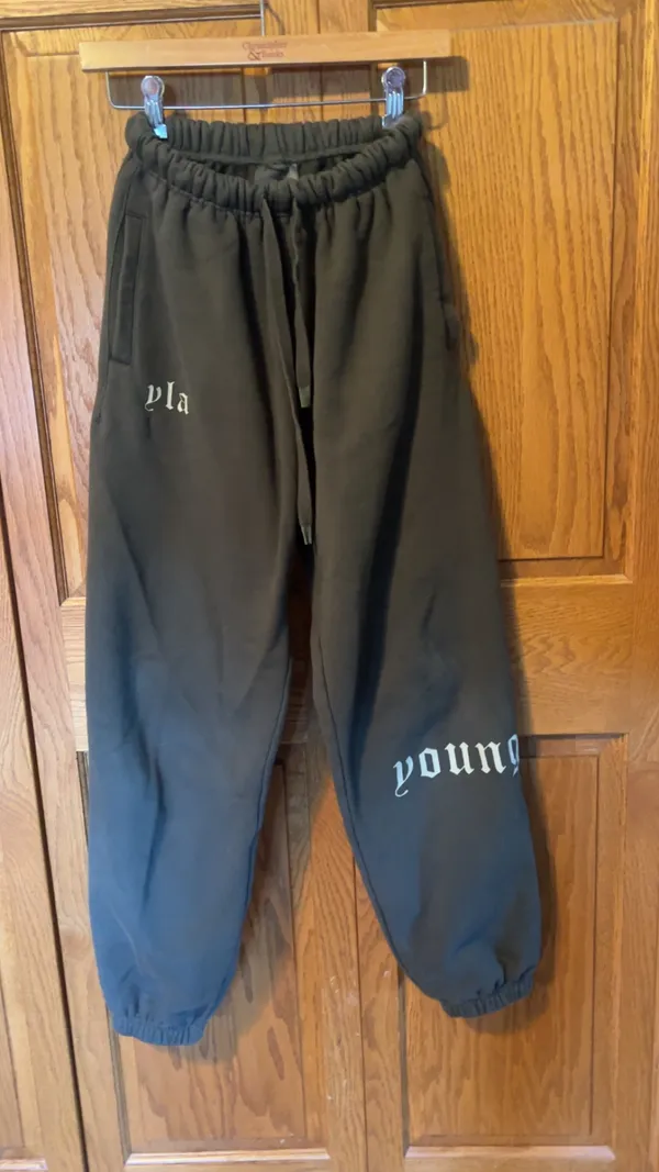 YoungLA Sweatpants Green Size XS - Image 4