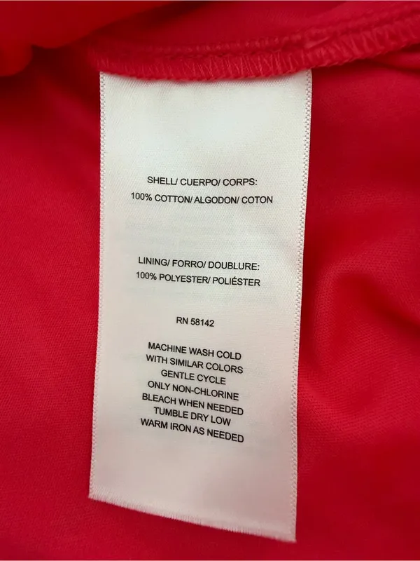 NWT Maggy London Coral Eyelet Midi Dress Size 6 Ruffle V-Neck - Image 9