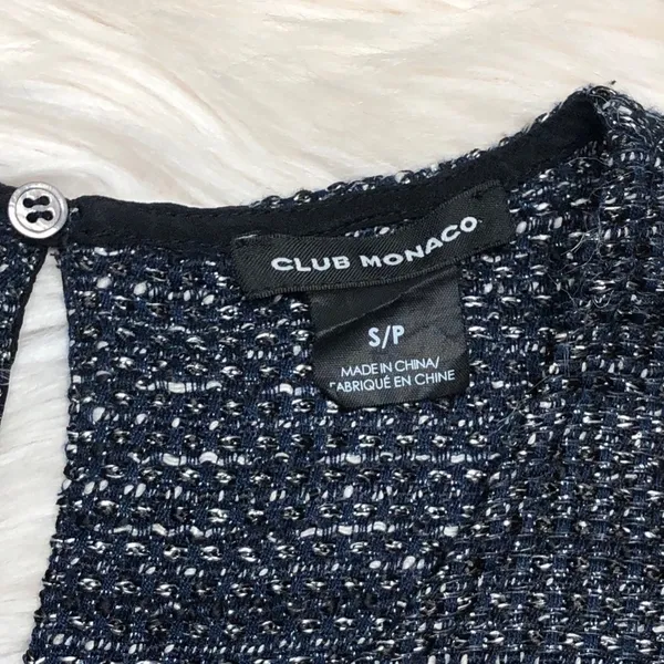 Club Monaco Hollyn Tweed Top Small - Image 5