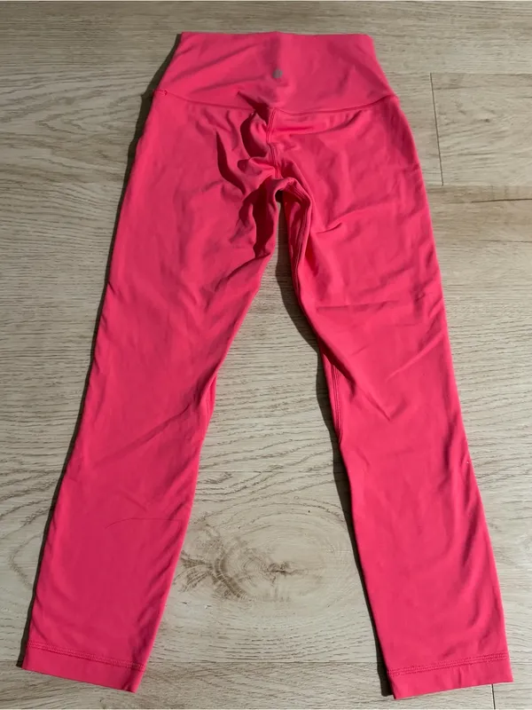 Lululemon Pink High-Rise Wunder Train Leggings - Image 2