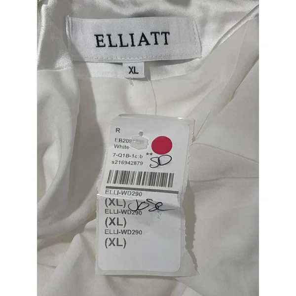 ELLIATT Aisle Dress in White X-Large New Womens Maxi Gown Bridal Wedding - Image 8