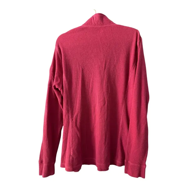 Carhartt Womens Pink Waffle Knit Quarter Zip Pullover, XXL - Image 3