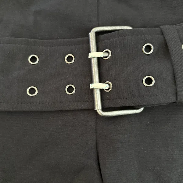 LOBA Chleo Hot Shorts with Belt Size XXS in Black - Image 2