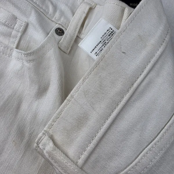 Banana Republic Womens 30/10 High Rise Wide Leg Crop Jeans Pure White 862762 - Image 10