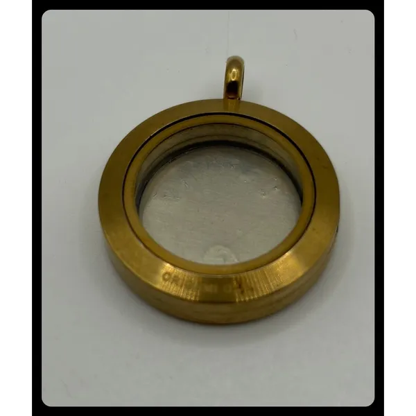 Origami‎ Owl Locket Pendant Womens Gold Family Plate Charm Living Locket Round - Image 5