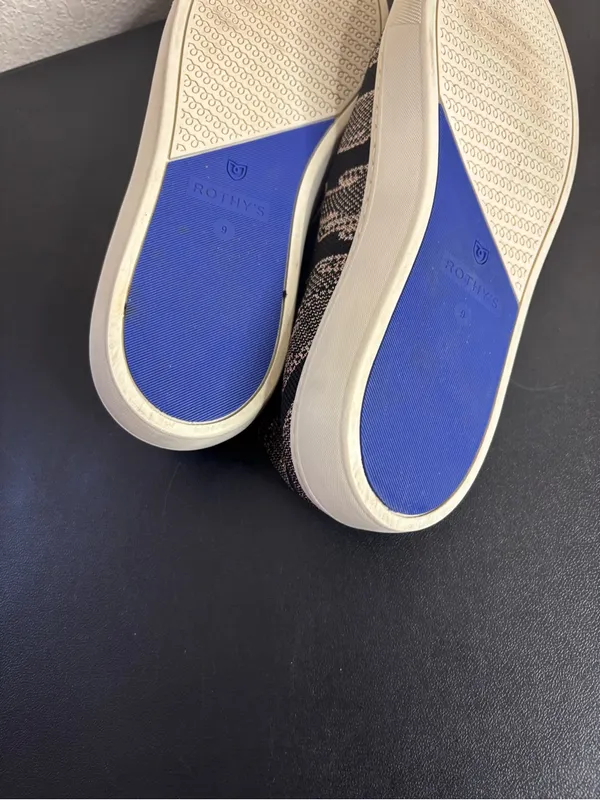 ROTHYS The Original Gold Shimmer Slip On Sneakers size 9 - Image 6