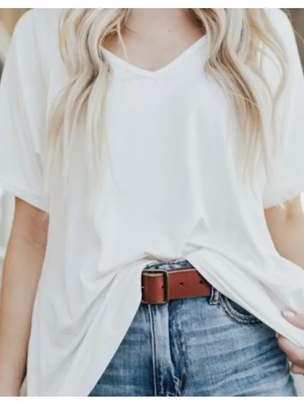 NEW CARLY JEAN LOS ANGELES CJLA Boyfriend Tee Ivory XXXL - Image 6