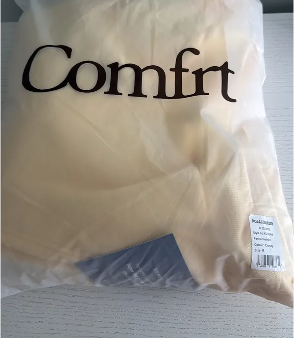 Comfrt Medium Pastel Hoodie - Mega in Canary Yellow - Image 11