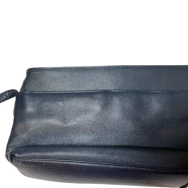 ETIENNE AIGNER Navy Leather Shoulder Bag Blue - Image 6