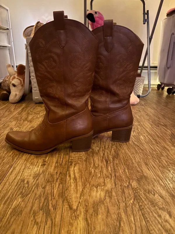 Dream Pairs cowboy boots calf high - Image 2