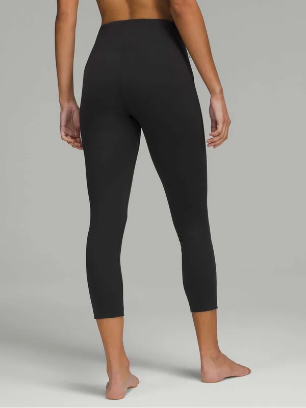 Lululemon InStill High-Rise Crop 23” Nulu Black Leggings Size 6 - Image 2