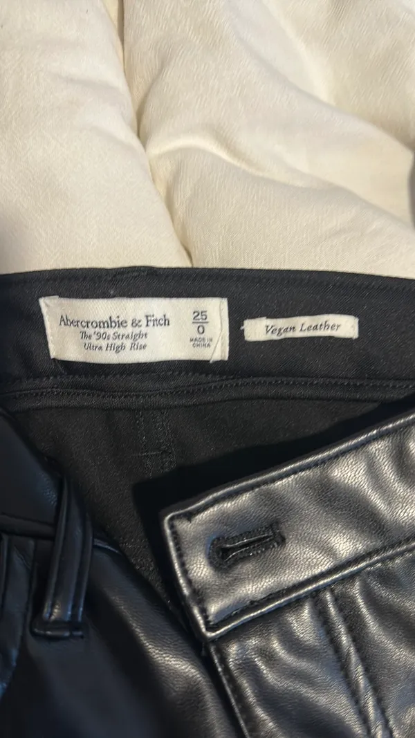Abercrombie Vegan Leather Pants - Image 4