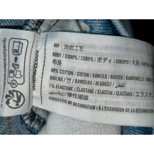 Abercrombie & Fitch The ’90s Straight Ultra High Rise Blue Denim Jeans Size 26 2 - Image 4