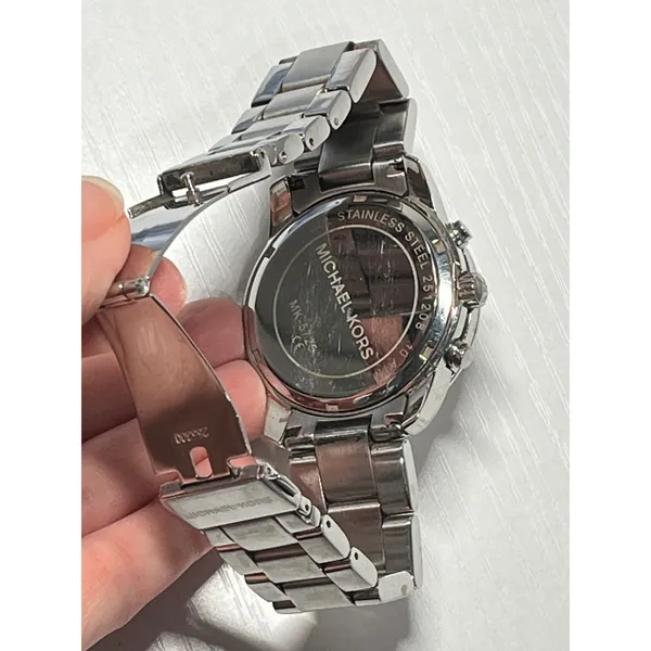 Michael Kors‎ MK-5725 Mercer Chronograph Silver Stainless Steel Watch 42mm - Image 4