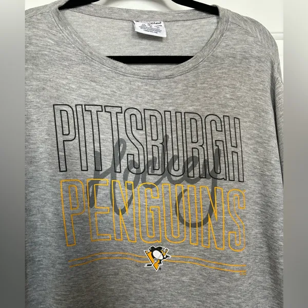 Champion Pittsburgh Penguins hockey women’s long sleeve shirt - Image 2
