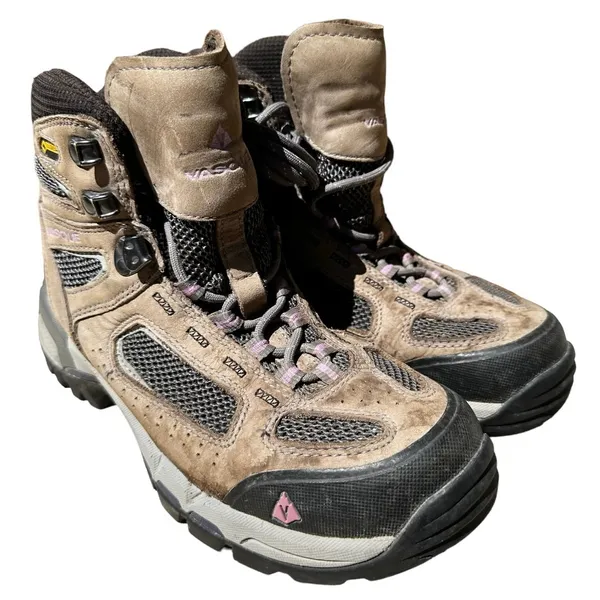 Vasque Breeze 2.0 Mid GTX Hiking Boots Vibram Sole Gargoyle/African Violet 8 - Image 2