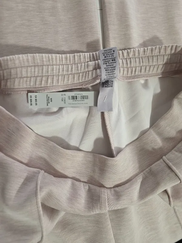 Victoria's Secret VSX Featherweight Knit Wide-Leg Pant -Taupe - Size M -27197374 - Image 9