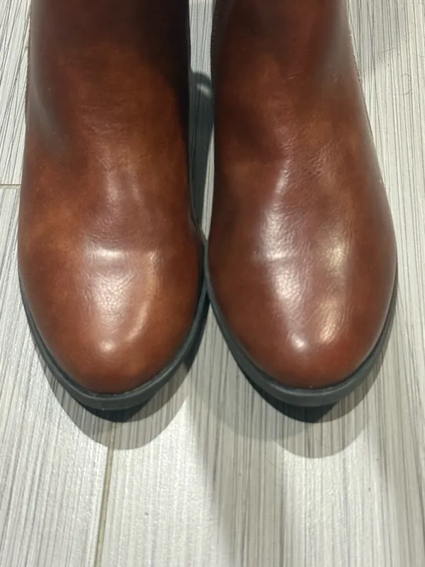 Esprit Brown Knee High Riding Boots Women’s Size 8M NWOB Buckle Zip - Image 7