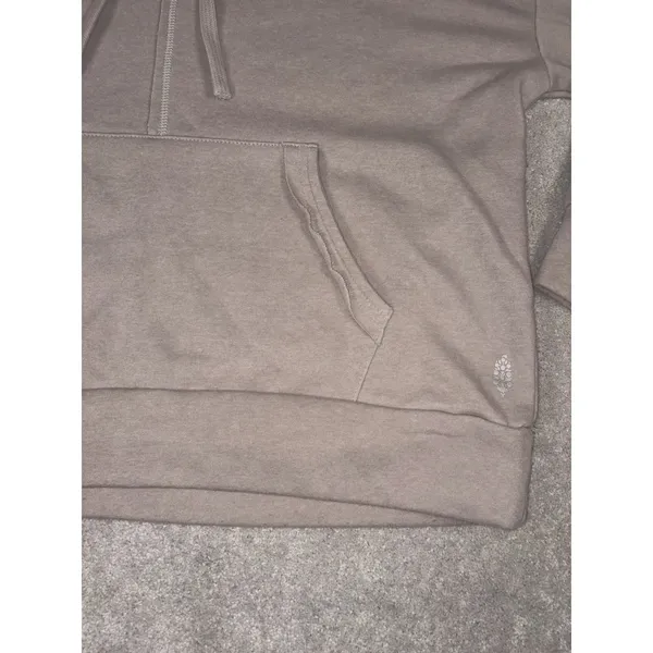 Free People Movement Work It‎ Out Oversized Hoodie Small Gray - Image 2