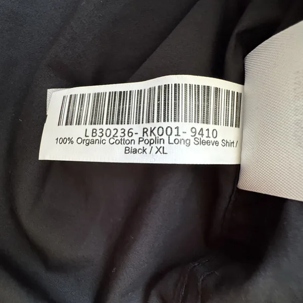 NWT Quince Poplin Long Sleeve Shirt Women's XL Black 100% Organic Cotton LS - Image 8