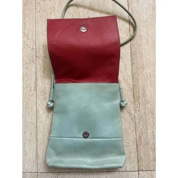 INAKI SAMPEDRO Menora Leather Purse‎ Green - Image 2