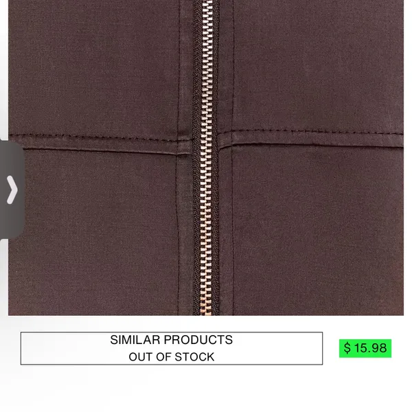 Zara NWT brown satin collared jacket - Image 9