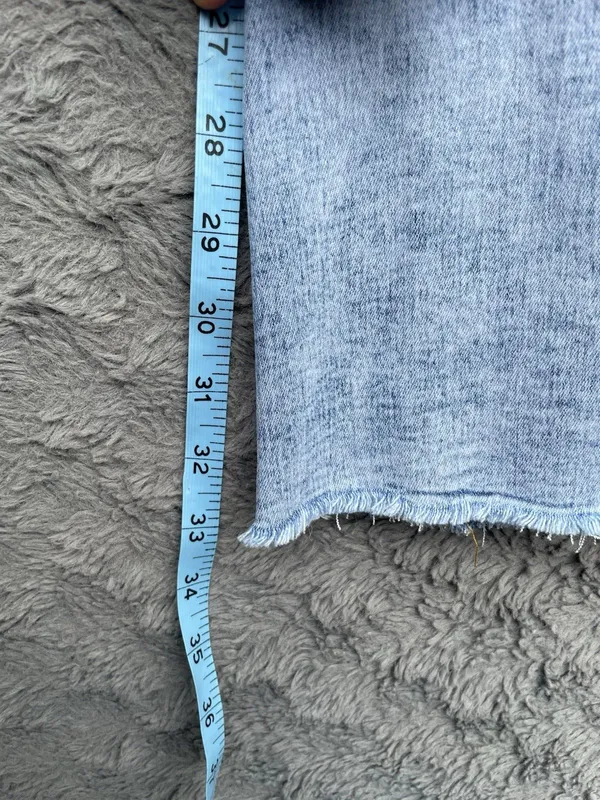 We The Free Just Float On Flare Jeans High Rise Bell Bottom Raw Hem 32x33 hippie - Image 11