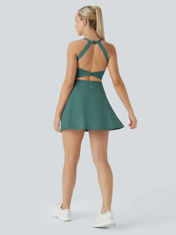 Halara SoftlyZero™Airy Backless Twisted Cool Touch Dance Active Dress-Easy peezy - Image 9