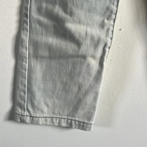 Vintage Marlboro Classics light wash, high waist cigarette jeans - Image 7