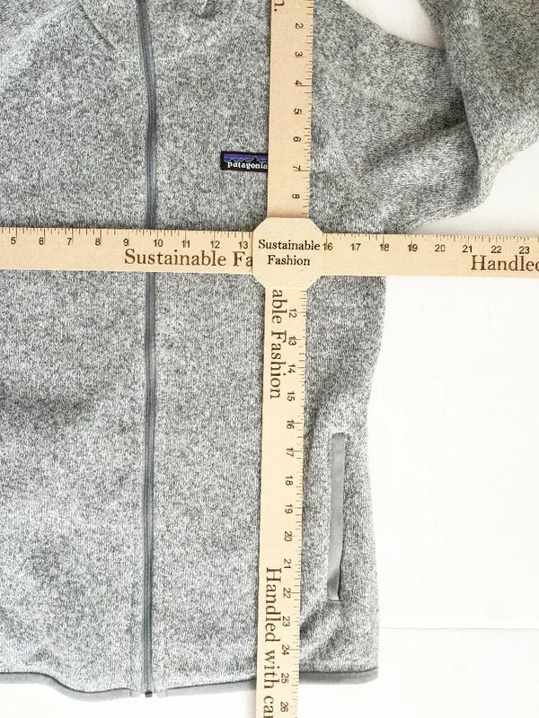 Patagonia Better Sweater Full-Zip Hoody Jacket - M - Birch White/Grey - Image 7