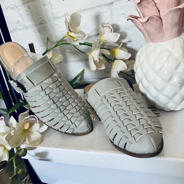 Chase and Chloe Grey Bliss Mules - Image 3